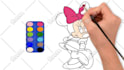 make coloring page video for youtube kids