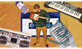 make a digital paper collage animation