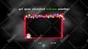 design awesome animated facecam or webcam overlay for tw,yt,fb