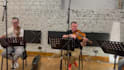 record live strings section in professional studio