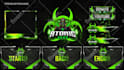 design best animated twitch stream overlay package and logo