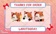 create custom cute emotes, animated emotes, sub badges, for twitch, stream, yt