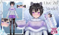 design live 2d vtuber model and rigging for ready to use in vtube studio