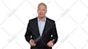 create a white screen spokesperson video