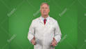create medical spokesperson video in lab coat or scrubs