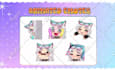 custom twitch emotes, animated emotes, cute emotes, chibi emotes, vtuber, gif