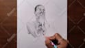 draw unique stylish pencil portrait