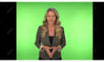 be your american female spokesperson, green screen