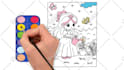 make coloring page video for youtube kids