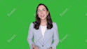 create a green screen spokesperson video