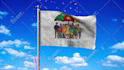 make a flag animation with your logo or text in 24 hours