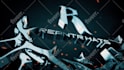 create custom 3d dark metal logo intro