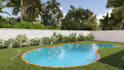 design your backyard, garden, patio and present 3d rendering