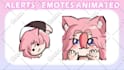 create your twitch cheermotes, alerts or emotes animated