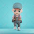 design 3d cute character, people, mascot, animal, cartoon, character modeling