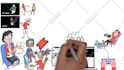 create custom colorful whiteboard animation explainer video