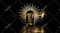 create a luxury gold particles logo animation and cinematic intro