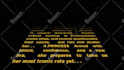 write your message in star wars crawl opening style