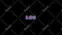 3d  logo rotating and text rotating animation perfect loop