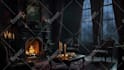 create natural sound relaxing rain video with a cozy room