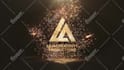 create a magical gold logo intro animation