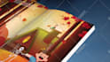 make kids book trailer promotion video with page flip