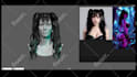 create 3d hair unreal hair metahuman hair and also realistic hair