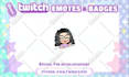 draw cute chibi emotes or sub badges for twitch, discord, vtuber