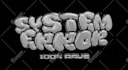 design 3d chrome  logo y2k spinning animation