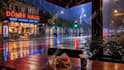 create 10 hours black screen rain and thunder rain video