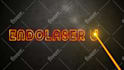 create metal laser cut fire crack and burning logo intro