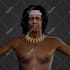 create a properly rigged 3d realistic human model for games, animations and vrm