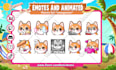 draw chibi animated emotes for twitch, youtube, discord