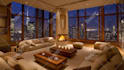 create luxury apartment realistic rain video