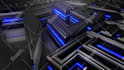 create custom 3d dark metal logo intro