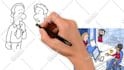 design whiteboard animation video for elearning, training material online course