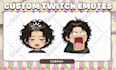 draw twitch emotes, animated emotes chibi emotes, discord emoji