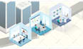 create 2d isometric explainer video animation