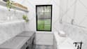 design house exterior model, 3d rendering, walkthrough