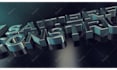 make this 3d metallic silver logo animation