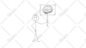 create drawing stick figure character video