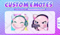 draw twitch emotes, sub badges, animated emotes, chibi emotes, vtuber for stream