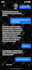 make a realistic mockup SMS text thread video for ads