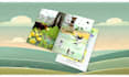 make kids book trailer promotion video with page flip
