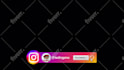 create youtube subscribe and social media lower third animation