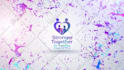 create color paints mixing and splashing logo animation