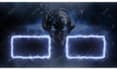 do a gaming youtube end screen or outro with saber effect