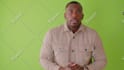 record an male spokesperson video with a green screen