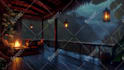 create cozy rain and relaxing video for meditation