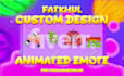 create custom made animated emote for twitch or discord